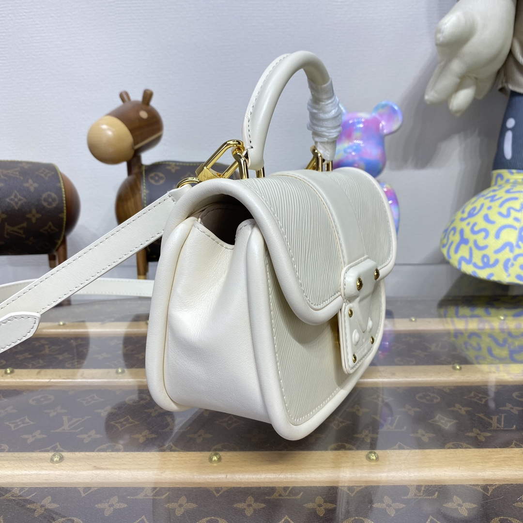 LV M22720 Louis Vuitton Hide and Seek Bag Quartz white | lv m22720 louis vuitton hide and seek bag quartz white 3