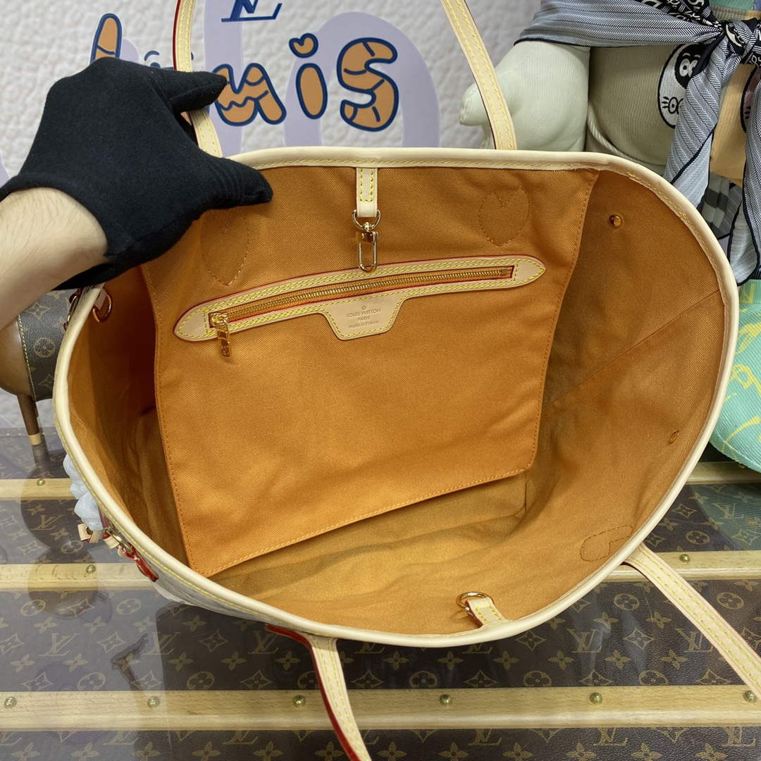 LV M23501 Louis Vuitton Neverfull MM Tote Bag Beige/Ochre | lv m23501 louis vuitton neverfull mm tote bag beige ochre 9