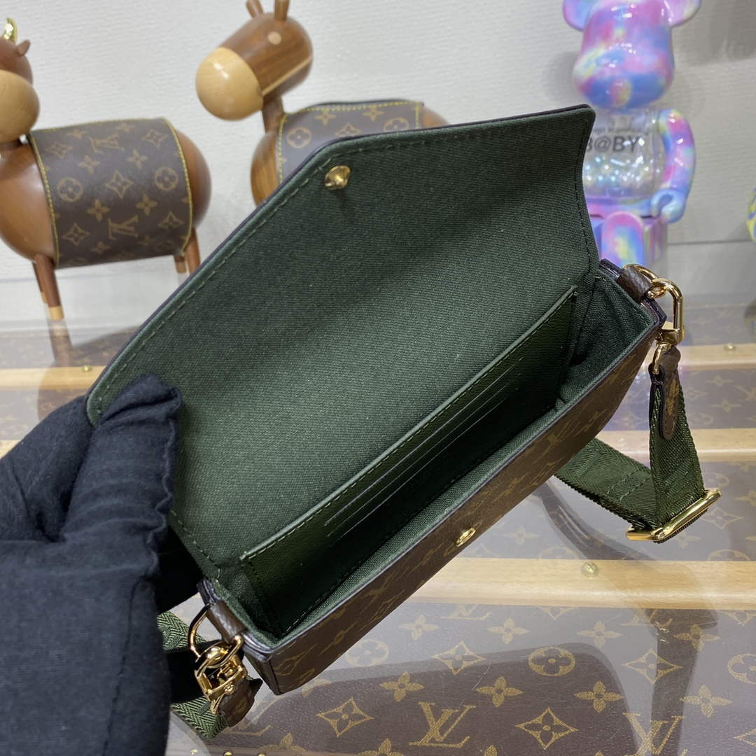 LV M80091 Louis Vuitton Félicie Strap & Go Bag Khaki Green | lv m80091 louis vuitton felicie strap go bag khaki green 9