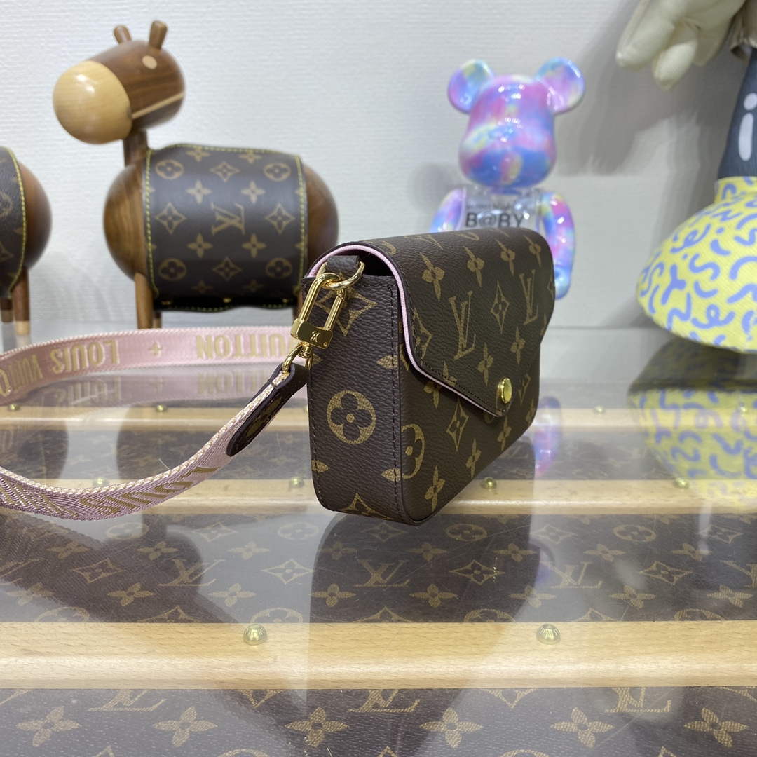 LV M80091 Louis Vuitton Félicie Strap & Go Bag Pink | lv m80091 louis vuitton felicie strap go bag pink 3