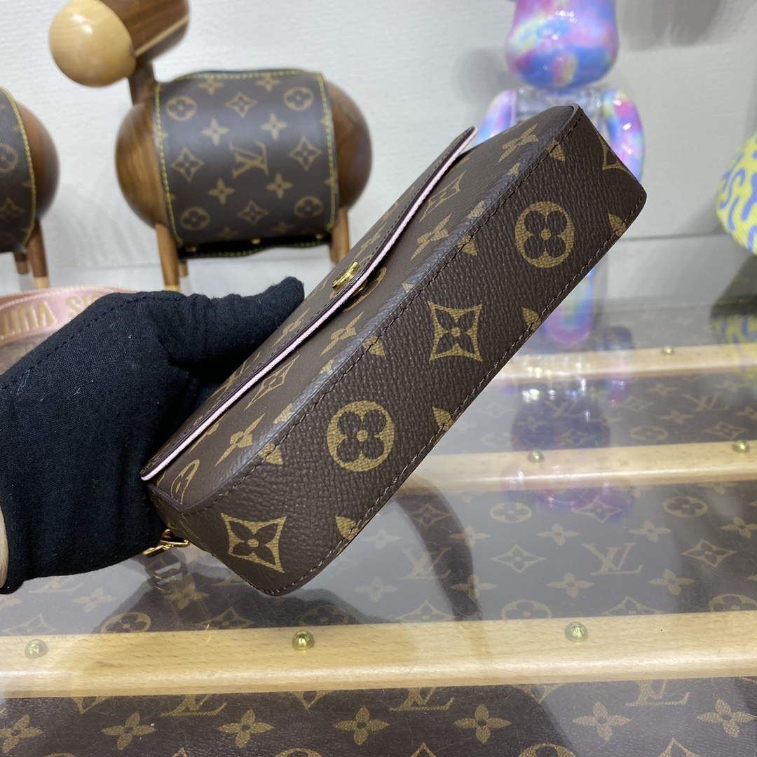 LV M80091 Louis Vuitton Félicie Strap & Go Bag Pink | lv m80091 louis vuitton felicie strap go bag pink 4