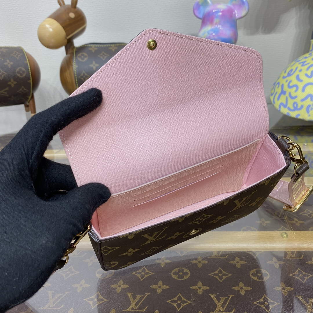 LV M80091 Louis Vuitton Félicie Strap & Go Bag Pink | lv m80091 louis vuitton felicie strap go bag pink 9