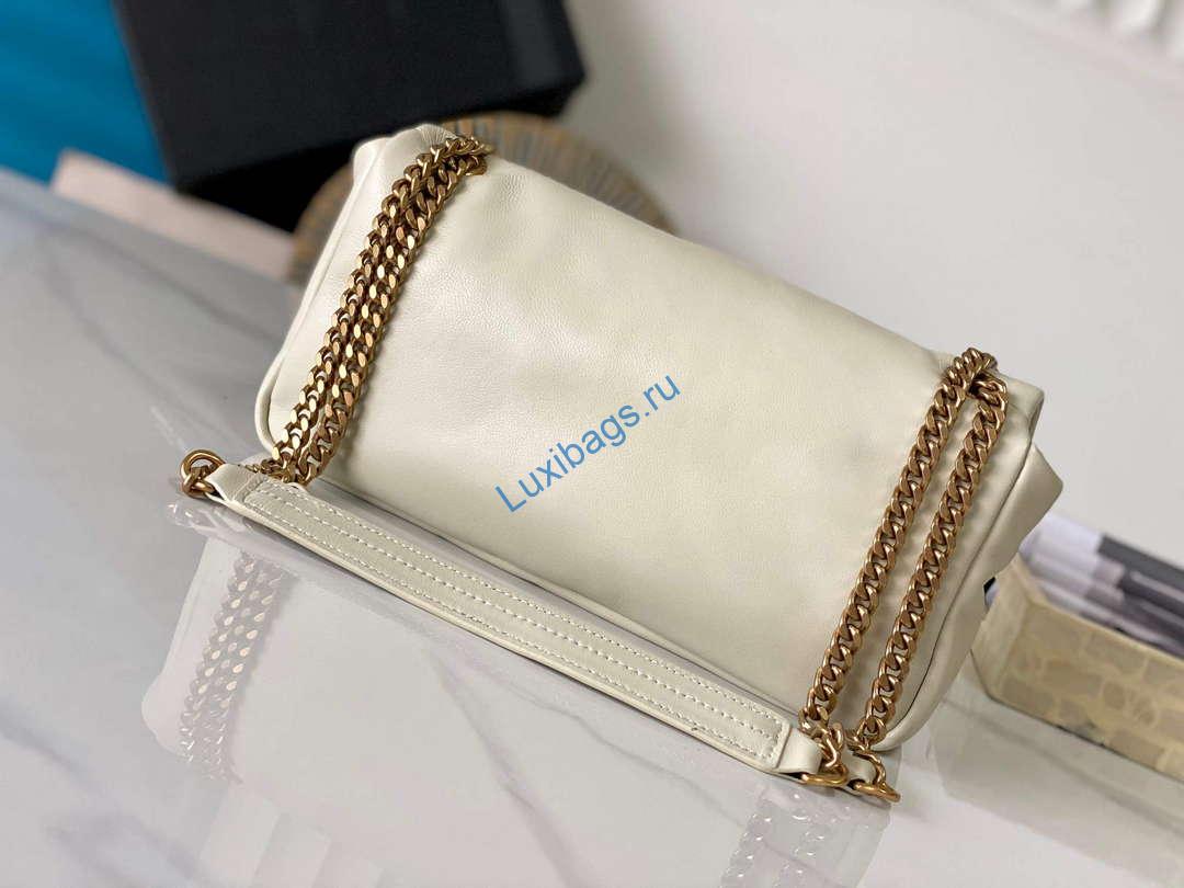 YSL 734153 Calypso In Lambskin Chain Bag White | ysl 734153 calypso in lambskin chain bag white 3