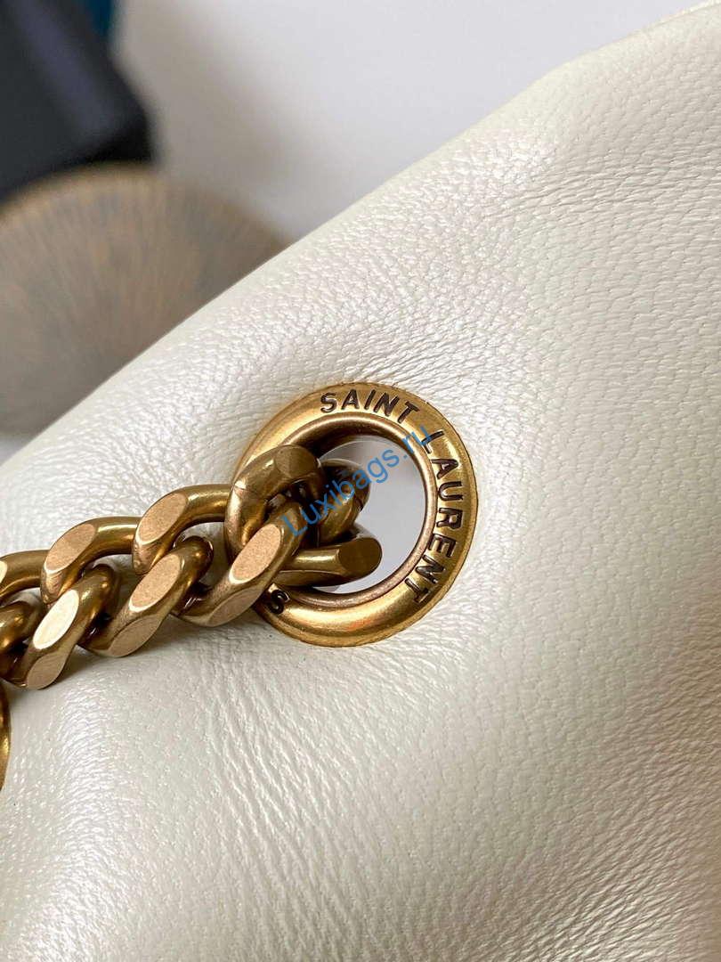 YSL 734153 Calypso In Lambskin Chain Bag White | ysl 734153 calypso in lambskin chain bag white 5