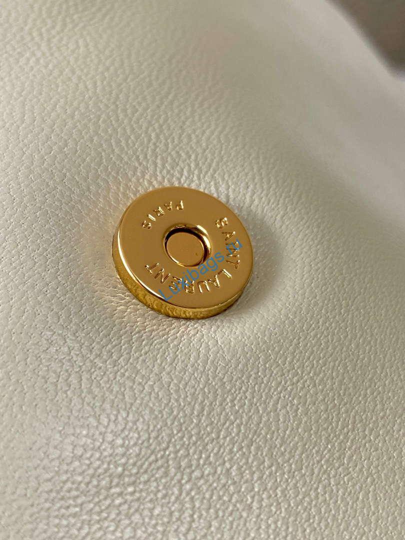 YSL 734153 Calypso In Lambskin Chain Bag White | ysl 734153 calypso in lambskin chain bag white 6