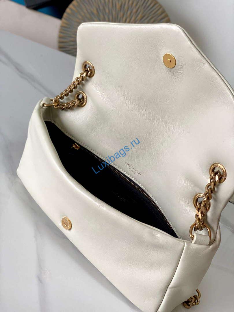 YSL 734153 Calypso In Lambskin Chain Bag White | ysl 734153 calypso in lambskin chain bag white 8