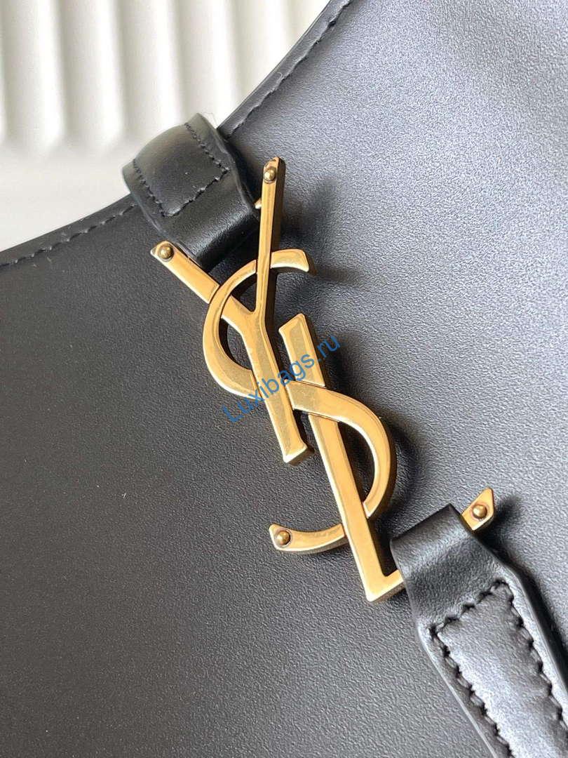 YSL 7428282 Le 37 Bucket In Shiny Leather Black | ysl 7428282 le 37 bucket in shiny leather black 6
