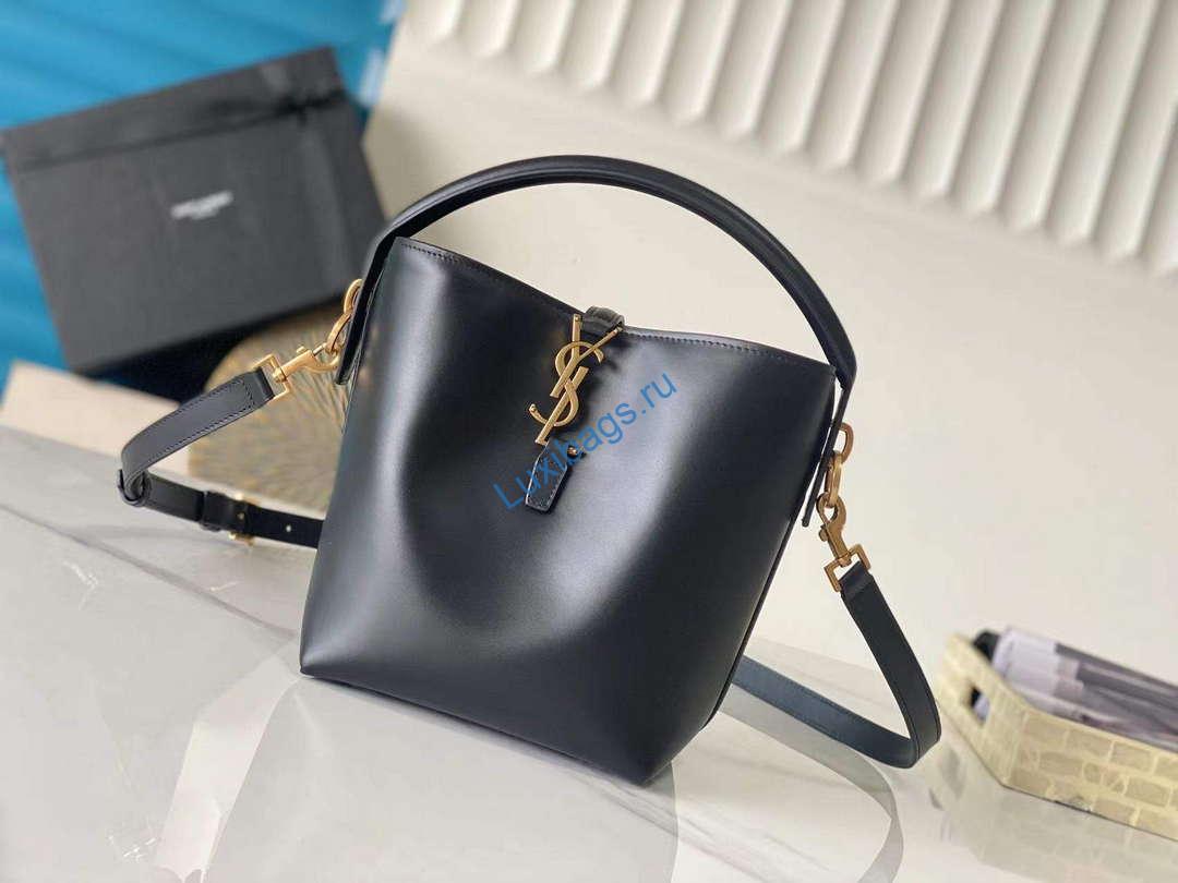 YSL 7490362 Le 37 Small In Shiny Leather Black | ysl 7490362 le 37 small in shiny leather black 2