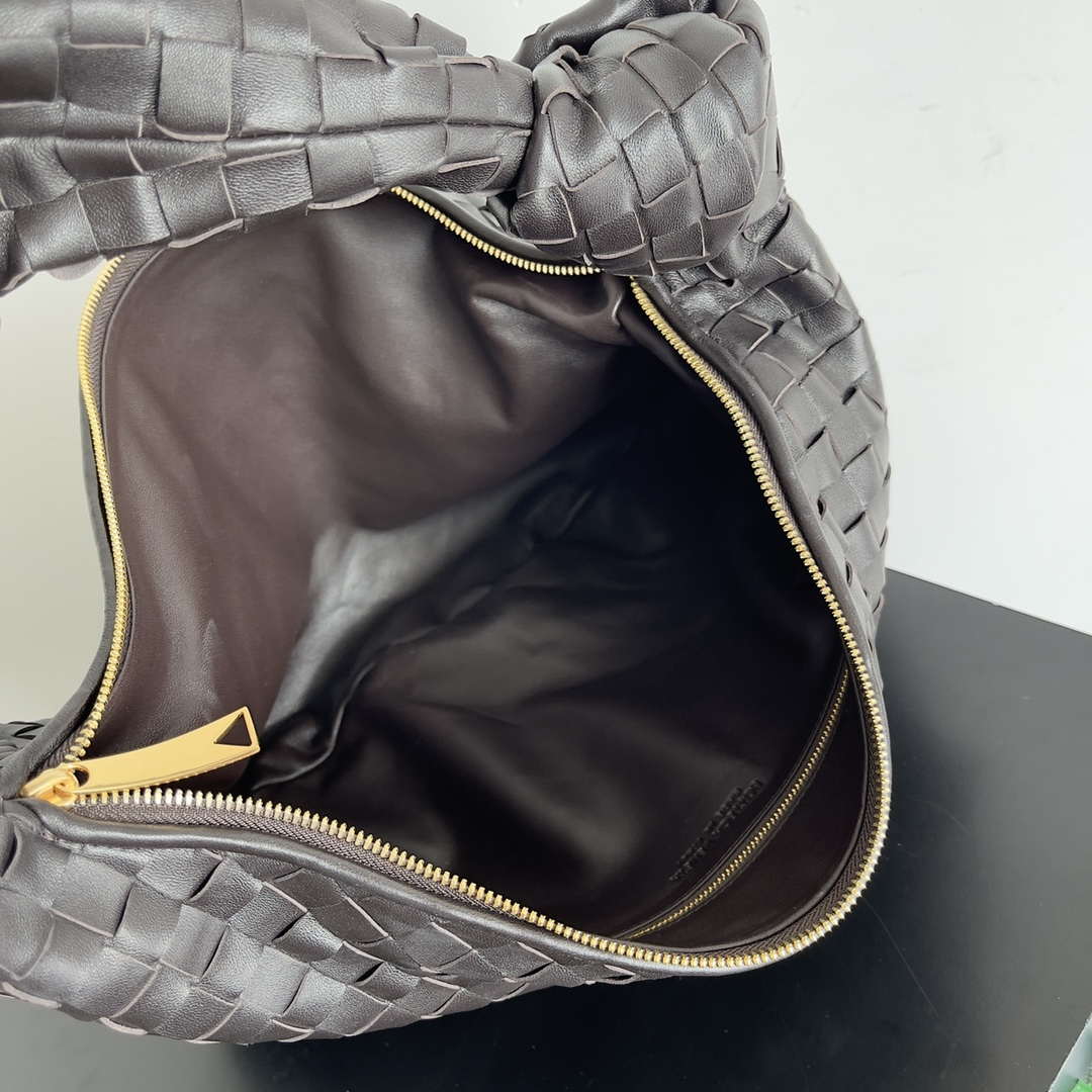 Bottega Veneta BV 600263 Medium Jodie Bag Dark Brown | bottega veneta bv 600263 medium jodie bag dark brown 009