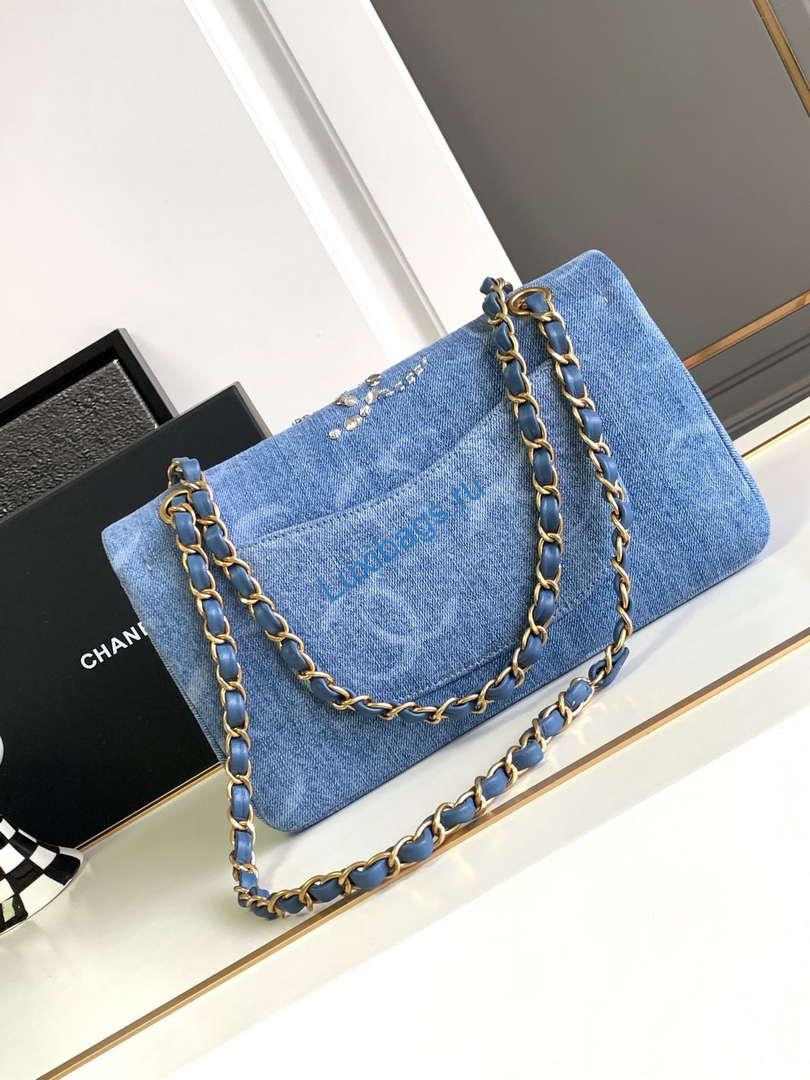 chanel a01112 flap classic handbag blue denim beaded sequin bag 2 Chanel A01112 Flap Classic Handbag Blue Denim beaded sequin bag | chanel a01112 flap classic handbag blue denim beaded sequin bag 03