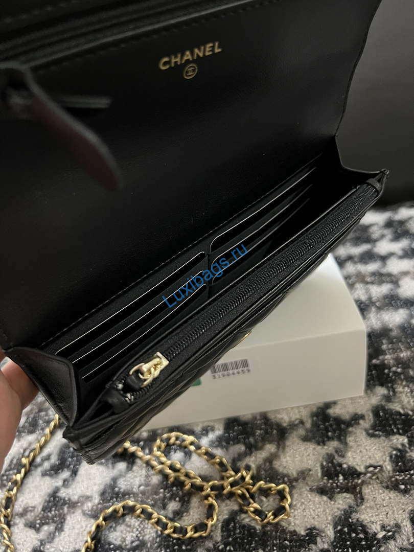 Chanel A68113 Woc Wallet on Chain With Handle Black Shiny Crumpled Calfskin | chanel a68113 woc wallet on chain with handle black shiny crumpled calfskin 08
