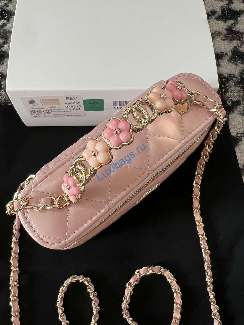 Chanel A96035 CLUTCH Lambskin Vanity Box bag Pink | chanel a96035 clutch lambskin vanity box bag pink 03