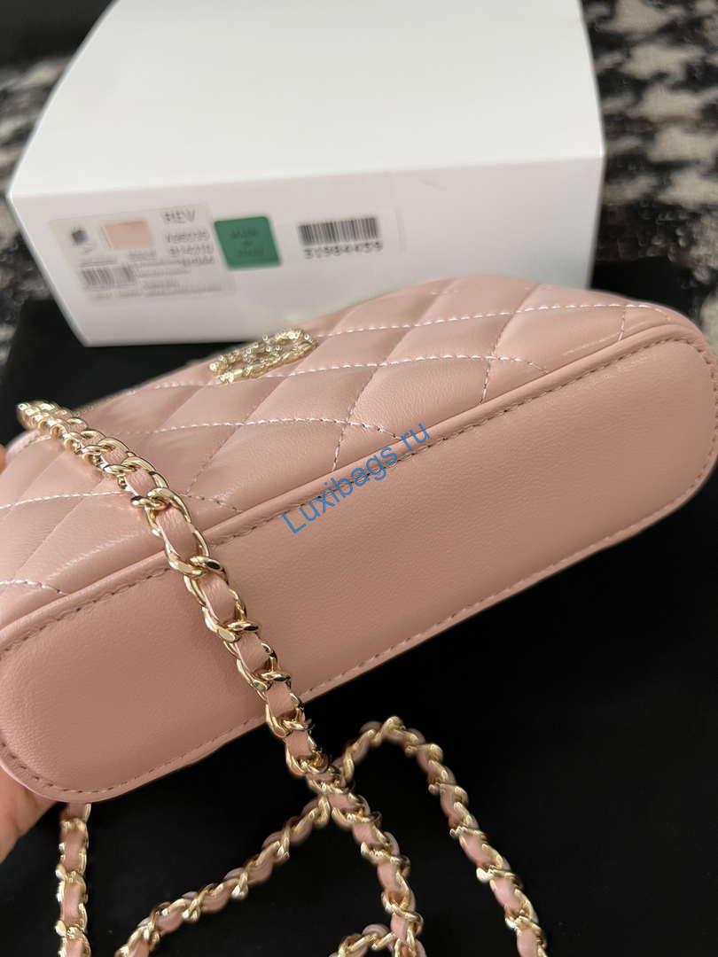 Chanel A96035 CLUTCH Lambskin Vanity Box bag Pink | chanel a96035 clutch lambskin vanity box bag pink 05