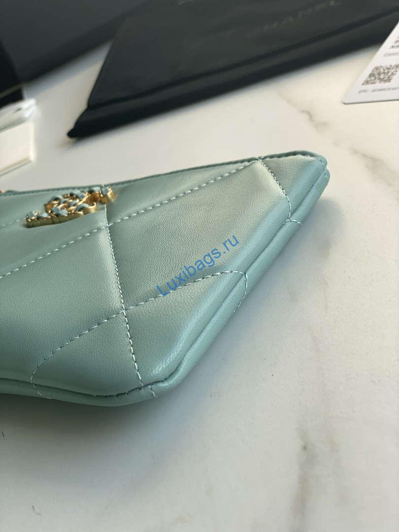 Chanel AP1059 Pouche Lambskin bag Wallet Card Holder Blue | chanel ap1059 pouche lambskin bag wallet card holder blue 06