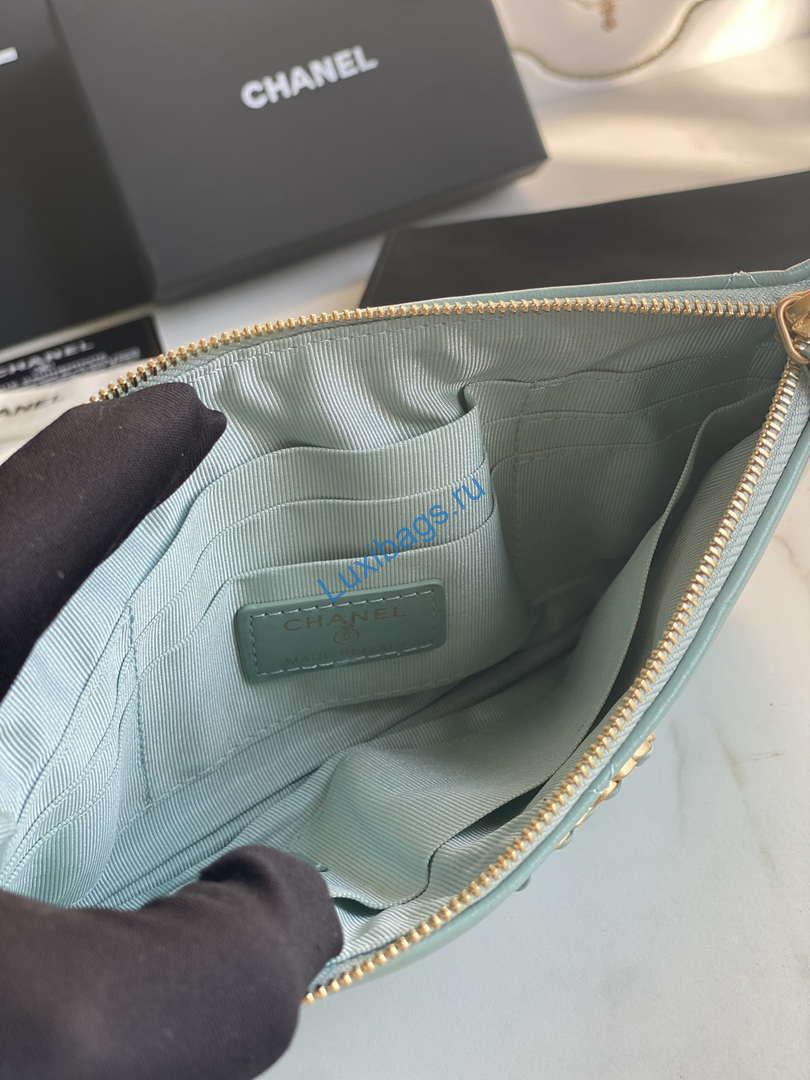 Chanel AP1059 Pouche Lambskin bag Wallet Card Holder Blue | chanel ap1059 pouche lambskin bag wallet card holder blue 09