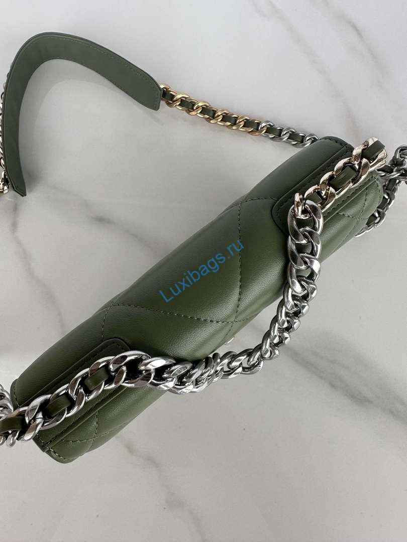 Chanel AP3267 19 Wallet on Chain Woc Shiny Lambskin Green | chanel ap3267 19 wallet on chain woc shiny lambskin green 14