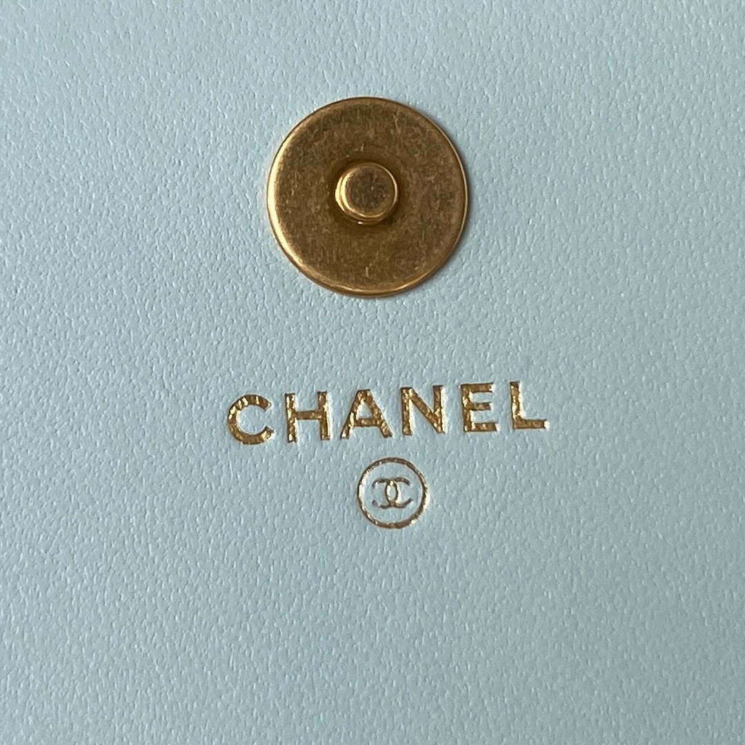 Chanel AP3363 Flap Baguette Bag Lambskin Blue | chanel ap3363 flap baguette bag lambskin blue 008