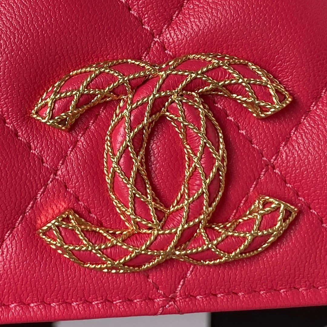 Chanel AP3363 Flap Baguette Bag Lambskin Red | chanel ap3363 flap baguette bag lambskin red 002