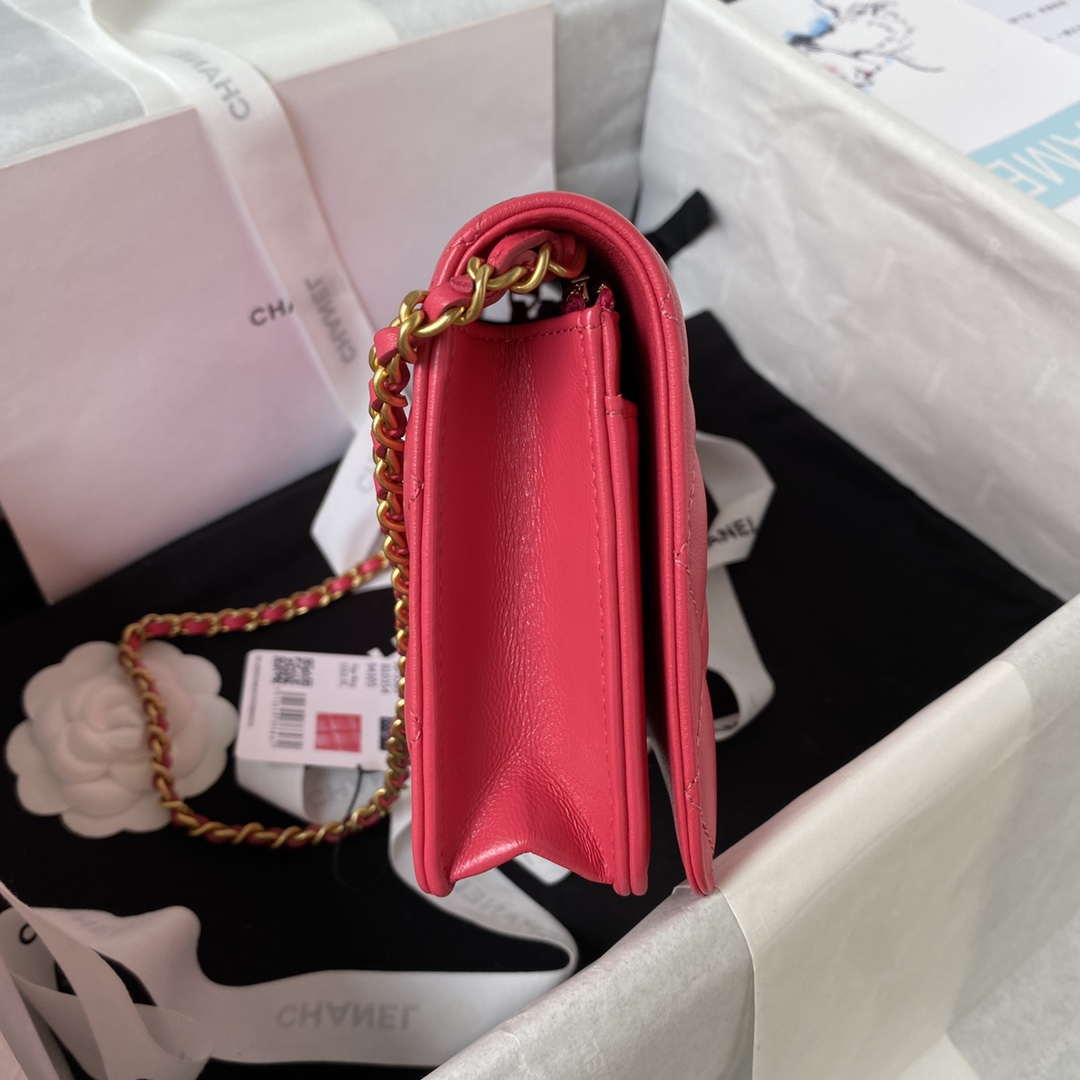 Chanel AP3363 Flap Baguette Bag Lambskin Red | chanel ap3363 flap baguette bag lambskin red 004