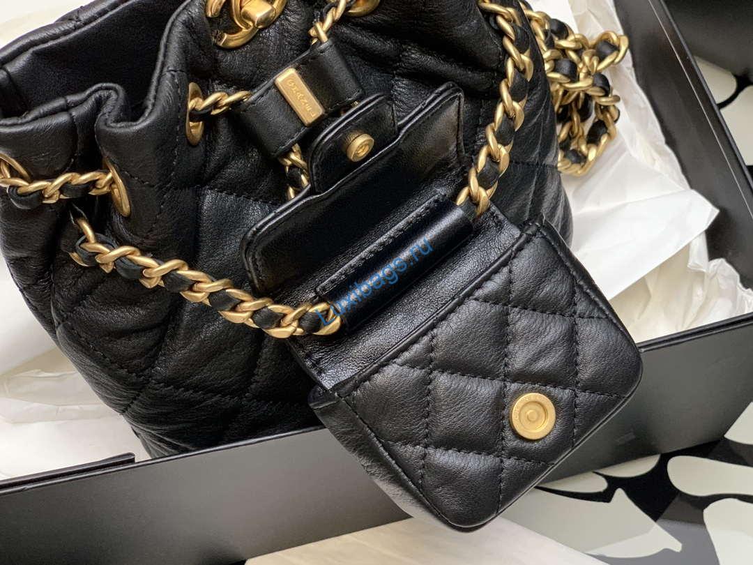 Chanel AS3947 Small Backpack Lambski & Gold-Tone Metal Black | chanel as3947 small backpack lambski gold tone metal black 003