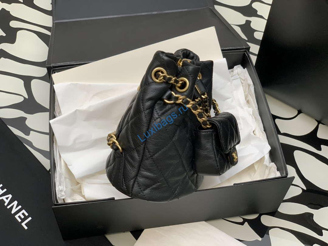 Chanel AS3947 Small Backpack Lambski & Gold-Tone Metal Black | chanel as3947 small backpack lambski gold tone metal black 004