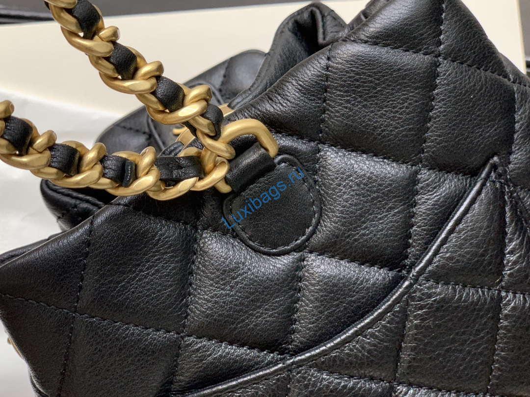 Chanel AS3947 Small Backpack Lambski & Gold-Tone Metal Black | chanel as3947 small backpack lambski gold tone metal black 007