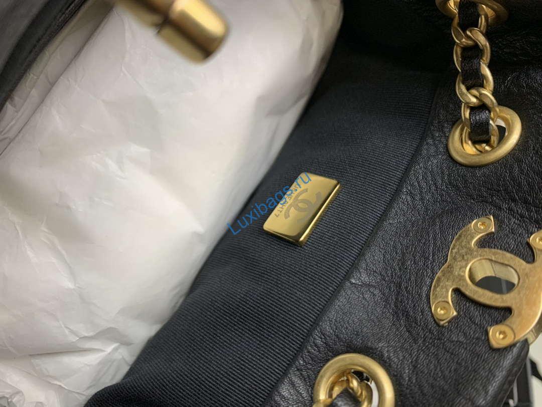 Chanel AS3947 Small Backpack Lambski & Gold-Tone Metal Black | chanel as3947 small backpack lambski gold tone metal black 009