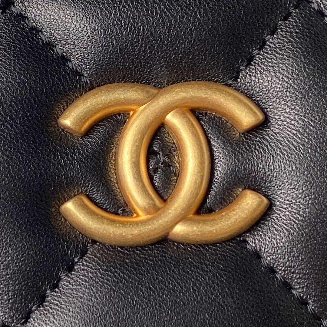Chanel AS4201 Bag With Top Handle Calfskin Black | chanel as4201 bag with top handle lambskin black 03