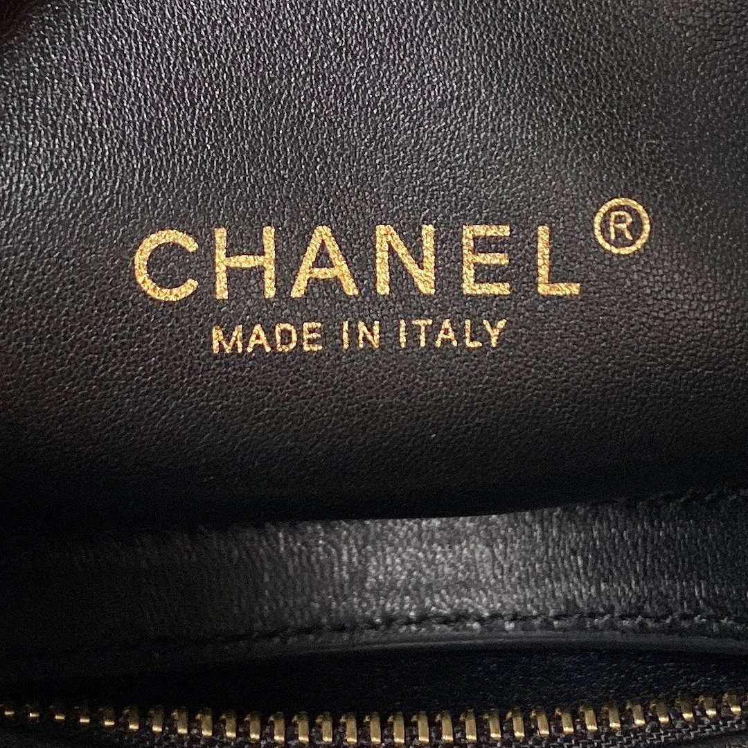 Chanel AS4201 Bag With Top Handle Calfskin Black | chanel as4201 bag with top handle lambskin black 09