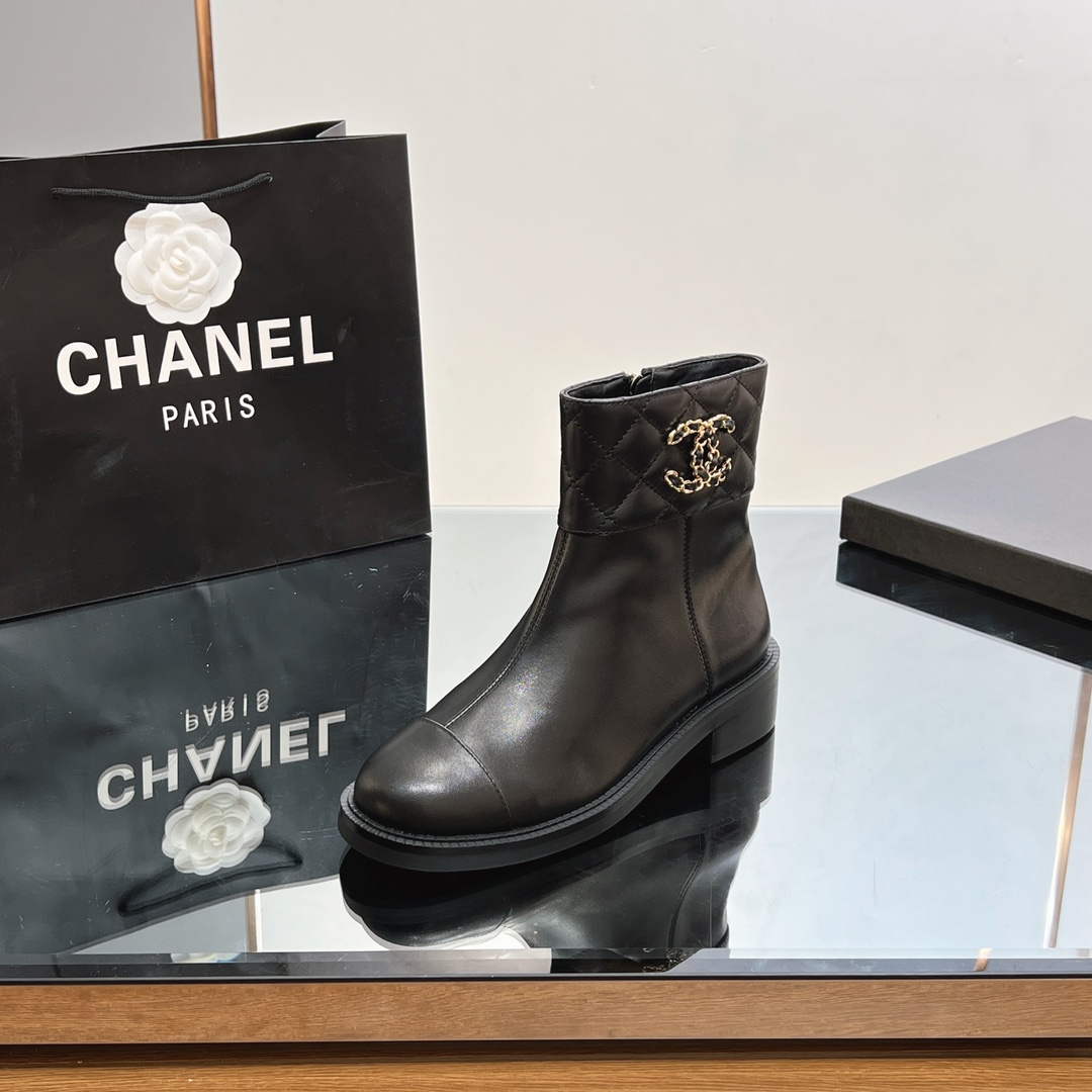 Chanel Women's Fashion Shoes Short Boots C92402 | chanel womens fashion shoes short boots c92402 6