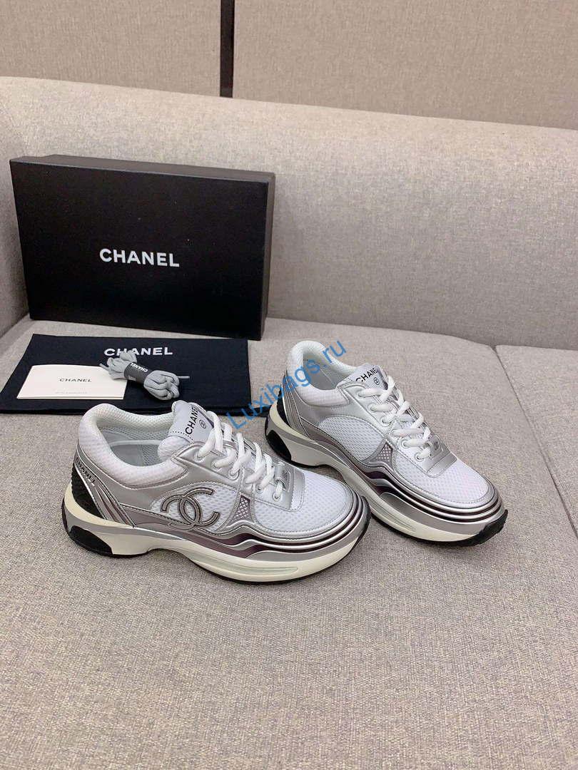 Chanel Women's Sneaker G45077 Designer Trainers Fabric Laminated C90103 | chanel womens sneaker g45077 designer trainers fabric laminated c90103 002