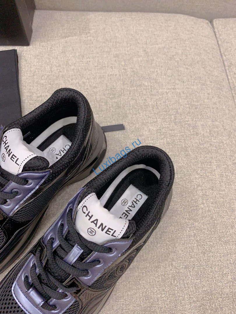Chanel Women's Sneaker G45077 Designer Trainers Calfskin C90110 | chanel womens sneaker g45077 designer trainers fabric laminated c90110 006