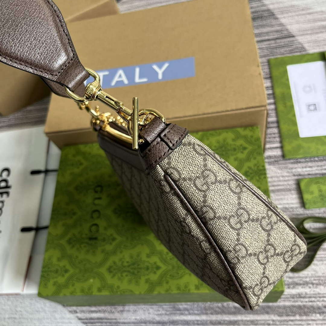 Gucci 735132 Ophidia GG Small Handbag Brown | gucci 735132 ophidia gg small handbag brown 3