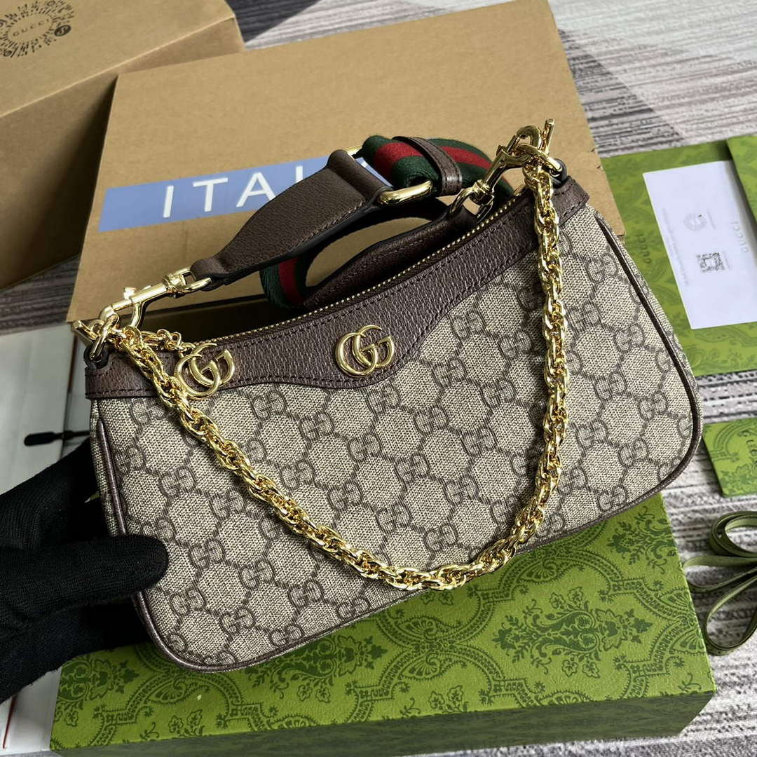 Gucci 735132 Ophidia GG Small Handbag Brown | gucci 735132 ophidia gg small handbag brown 4