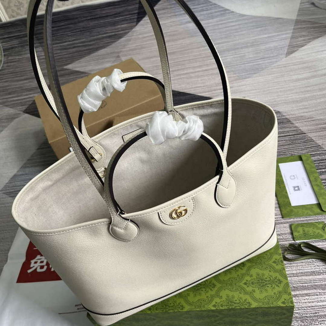 Gucci 739730 Ophidia Medium Tote Bag White leather | gucci 739730 ophidia medium tote bag white 4