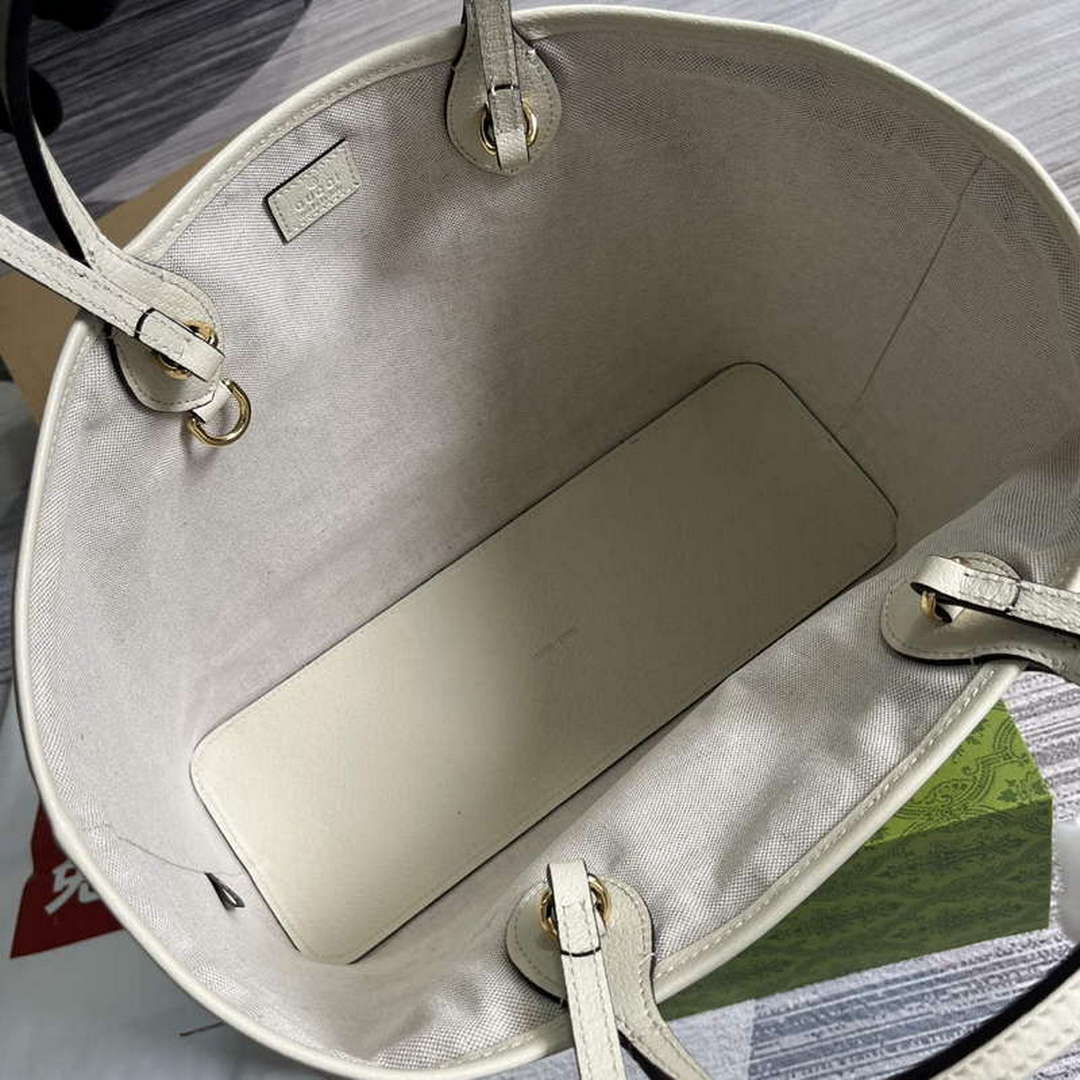 Gucci 739730 Ophidia Medium Tote Bag White leather | gucci 739730 ophidia medium tote bag white 9