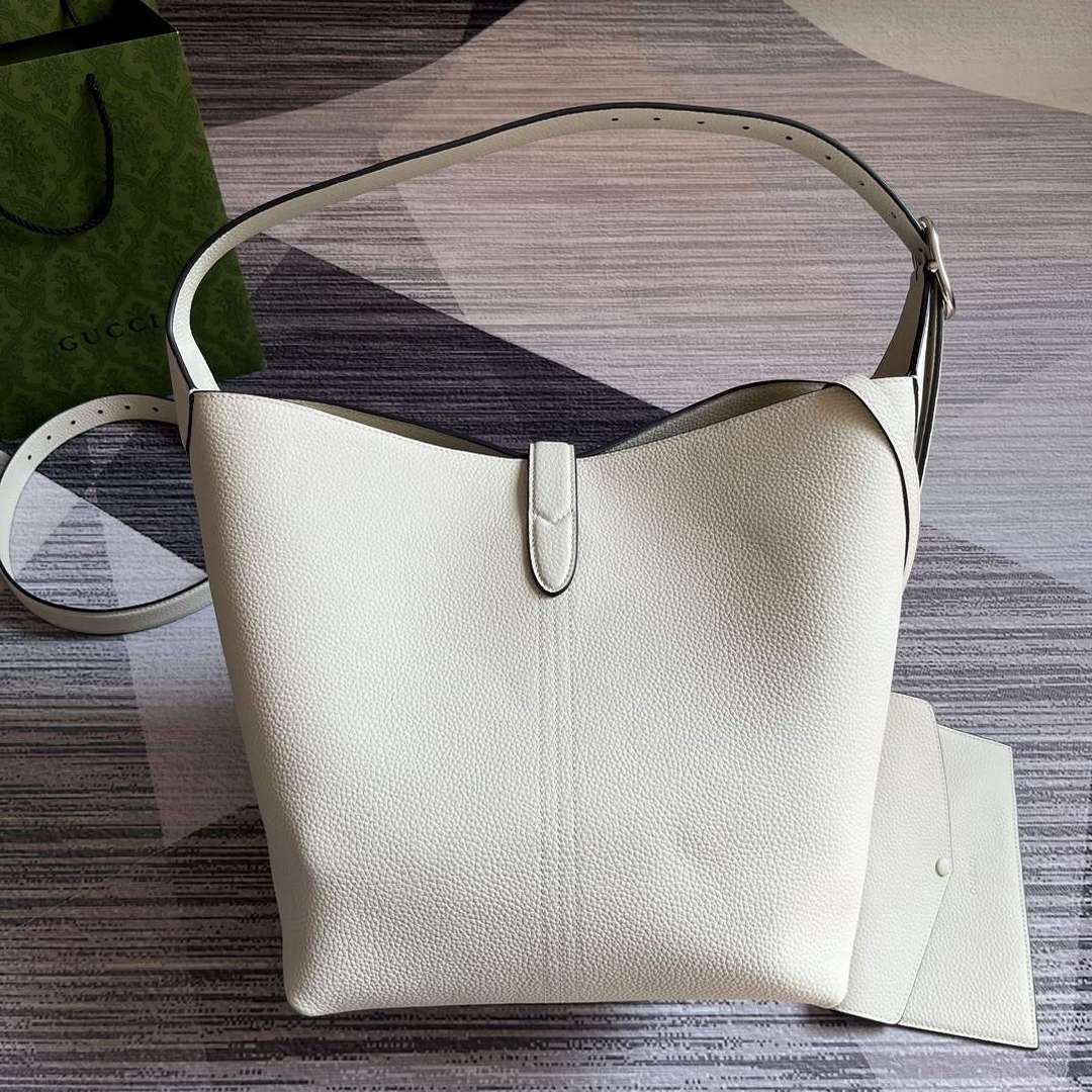 Gucci 763103 Jackie 1961 Small Shoulder Bag White | gucci 763103 jackie 1961 small shoulder bag white 2