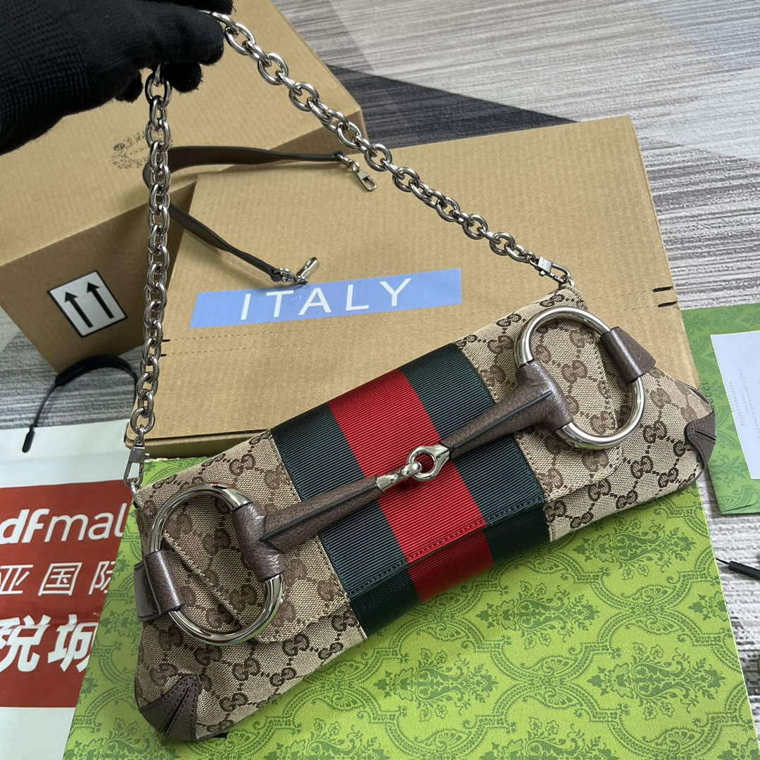 Gucci 764255 Gucci Horsebit Chain Medium Shoulder Bag Brown | gucci 764255 gucci horsebit chain medium shoulder bag brown 4