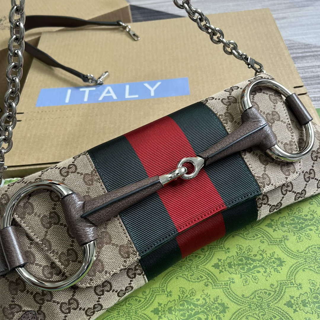 Gucci 764255 Gucci Horsebit Chain Medium Shoulder Bag Brown | gucci 764255 gucci horsebit chain medium shoulder bag brown 5