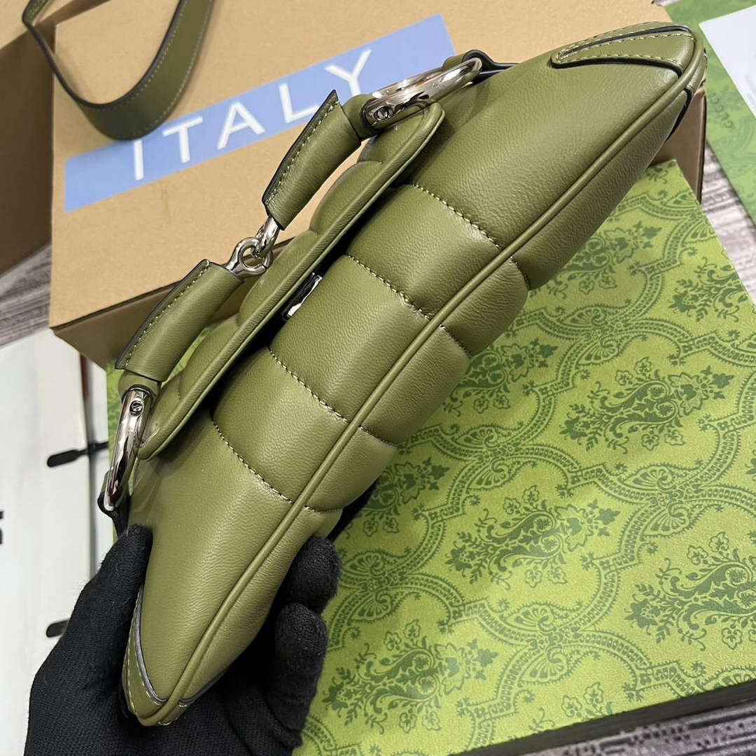 Gucci 764339 Gucci Horsebit Chain Small Shoulder Bag Green | gucci 764339 gucci horsebit chain small shoulder bag green 7