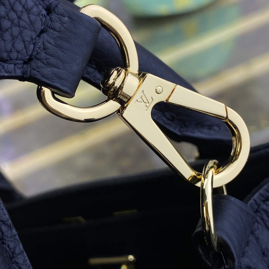 LV M22311 Louis Vuitton Lock & Go Handbag Black | lv m22311 louis vuitton lock go handbag black 7