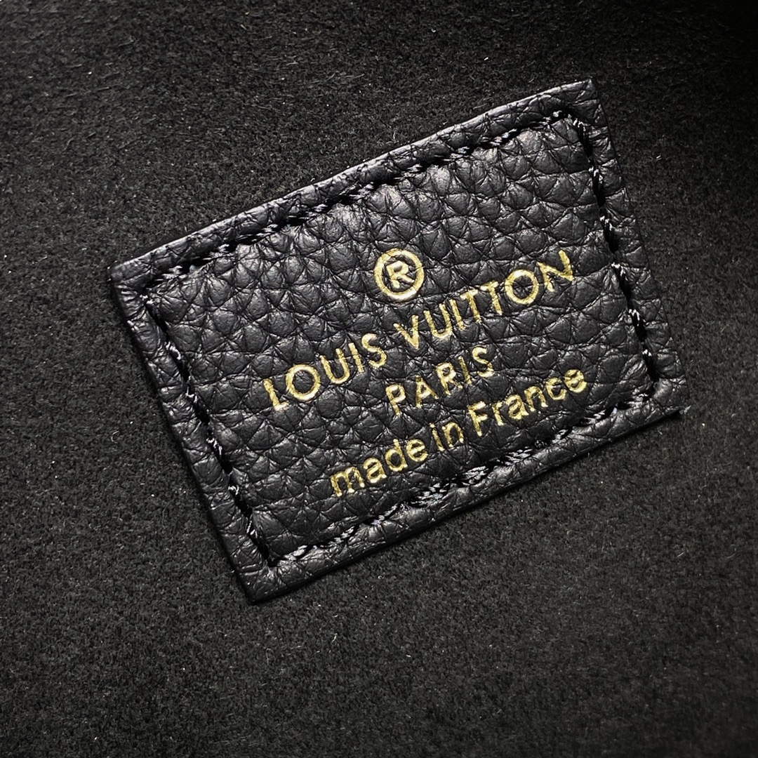LV M22311 Louis Vuitton Lock & Go Handbag Black | lv m22311 louis vuitton lock go handbag black 8