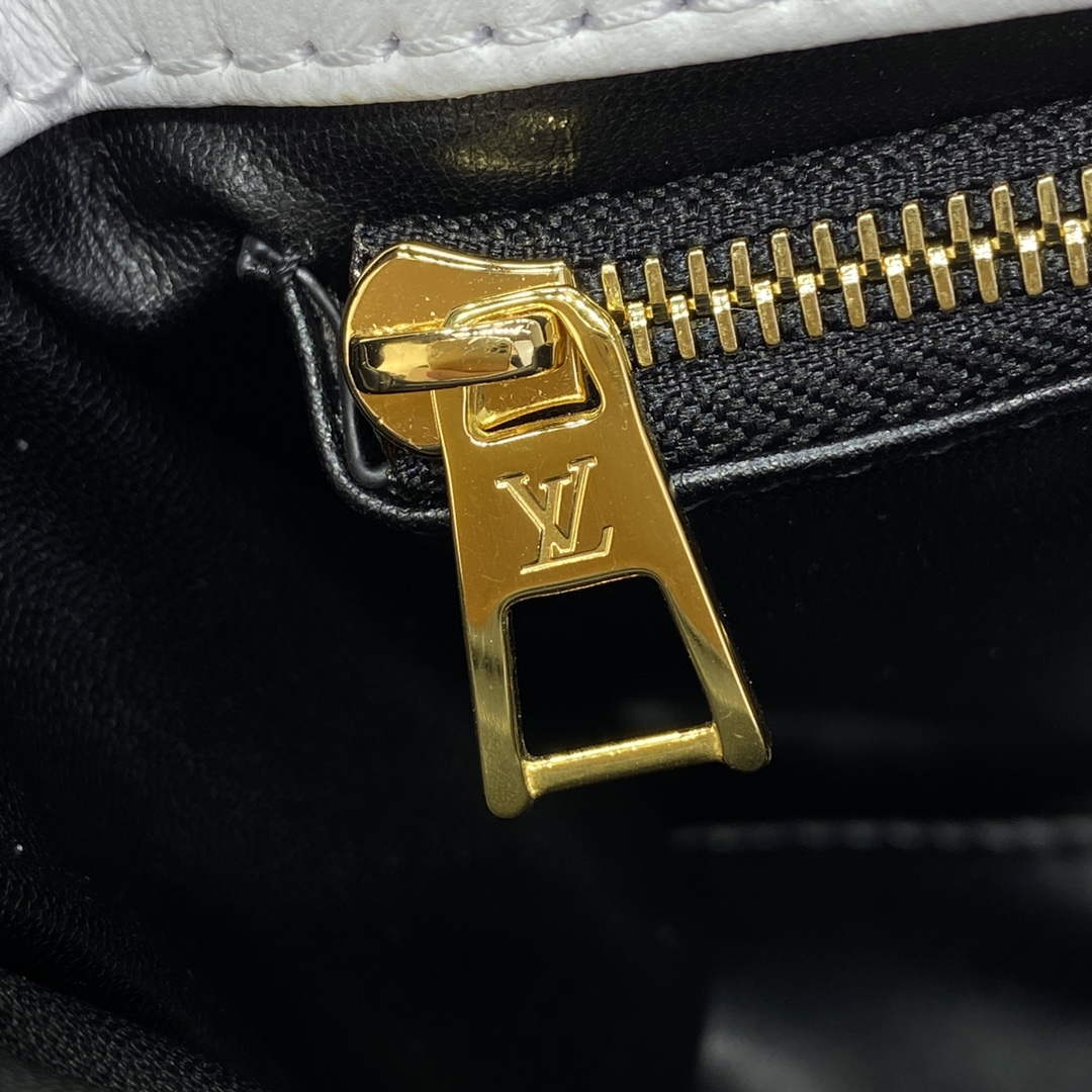 LV M22890 Louis Vuitton GO-14 MM Bag White/Black | lv m22890 louis vuitton go 14 mm bag white black 7