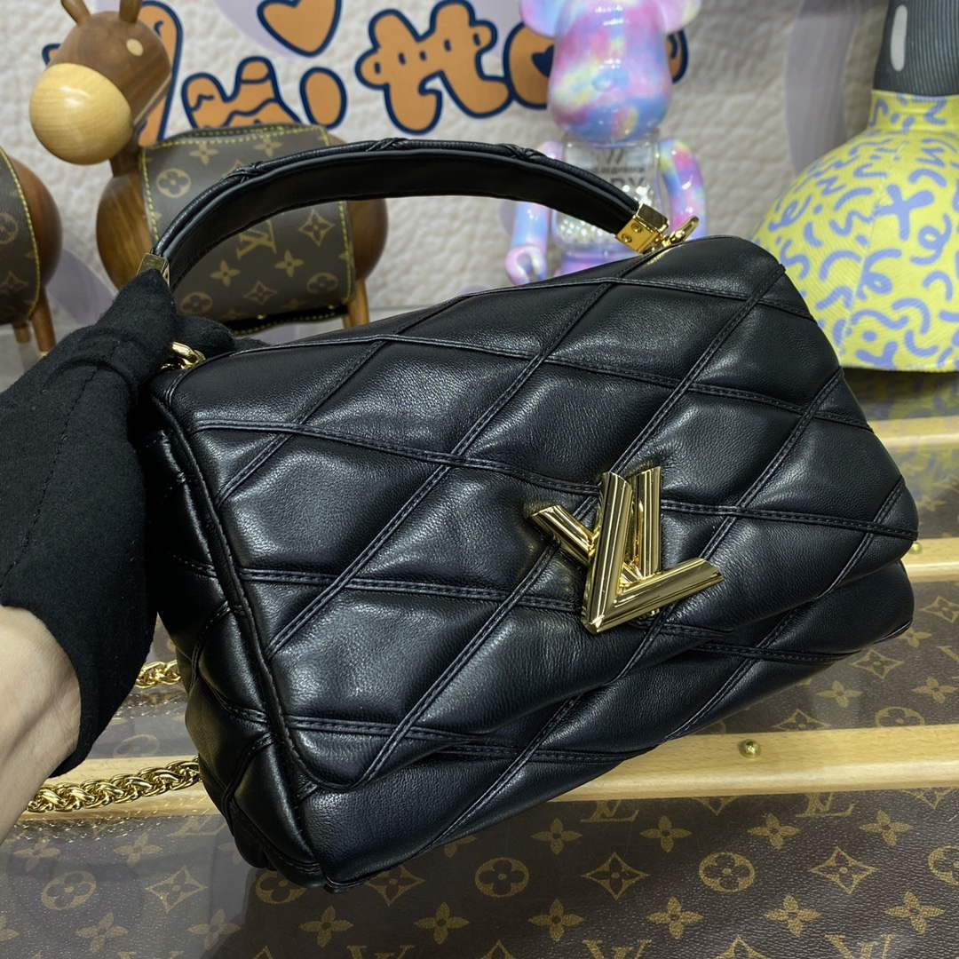 LV M22891 Louis Vuitton GO-14 MM Bag Black | lv m22891 louis vuitton go 14 mm bag black 5