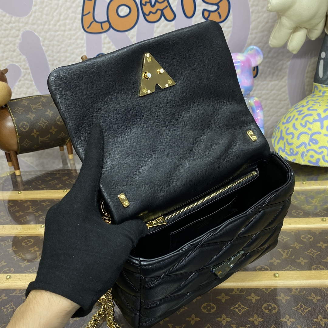 LV M22891 Louis Vuitton GO-14 MM Bag Black | lv m22891 louis vuitton go 14 mm bag black 9
