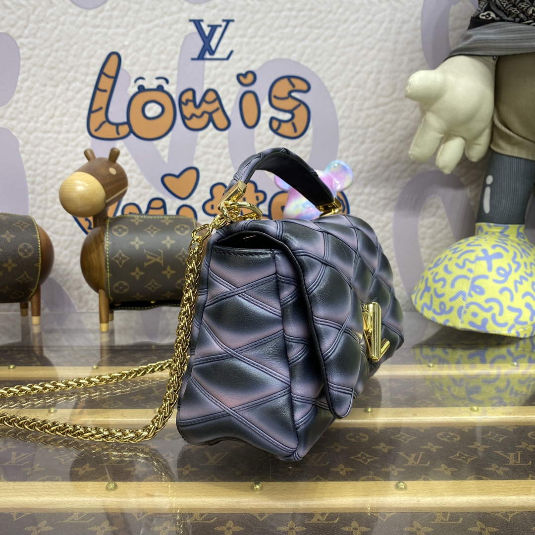 LV M23569 Louis Vuitton GO-14 MM Handbag Black/Pink | lv m23569 louis vuitton go 14 mm handbag black pink 3
