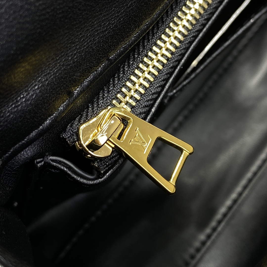 LV M23569 Louis Vuitton GO-14 MM Handbag Black/Pink | lv m23569 louis vuitton go 14 mm handbag black pink 7