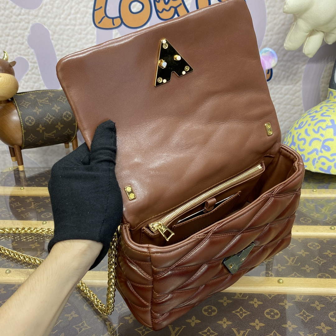 LV M23601 Louis Vuitton GO-14 MM Bag Smoked Tan | lv m23601 louis vuitton go 14 mm bag smoked tan 9
