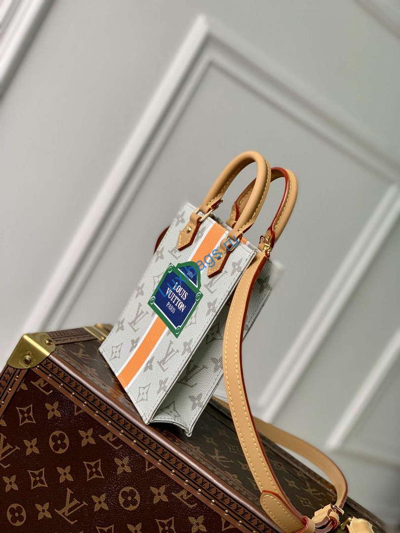 LV M23615 Louis Vuitton Petit Sac Plat Bag Beige/Ocher | lv m23615 louis vuitton petit sac plat bag beige ocher 2