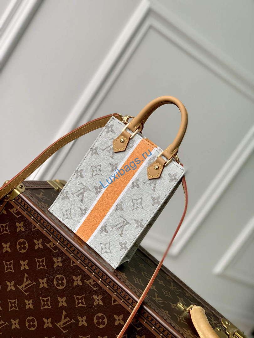 LV M23615 Louis Vuitton Petit Sac Plat Bag Beige/Ocher | lv m23615 louis vuitton petit sac plat bag beige ocher 3